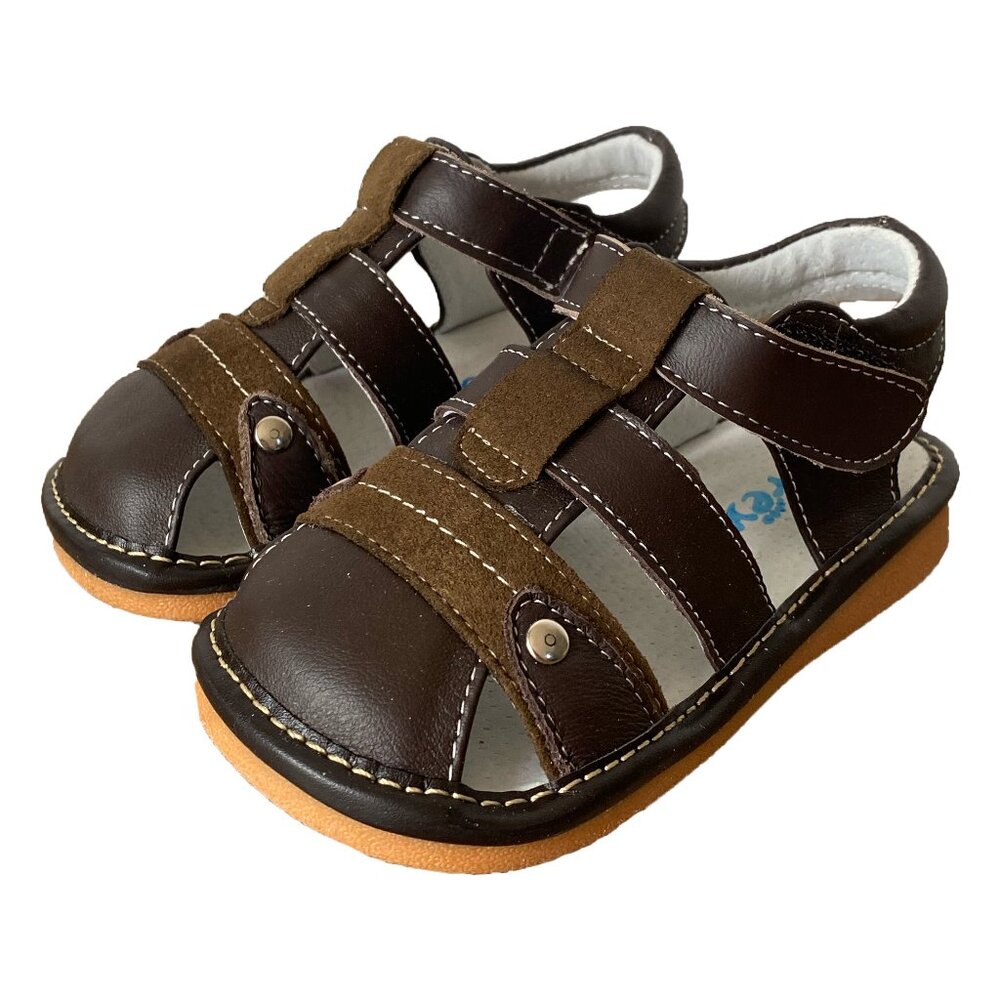 NEW ⭐️ Squeaky Brown Fisherman Sandal - Multiple Toddler Sizes